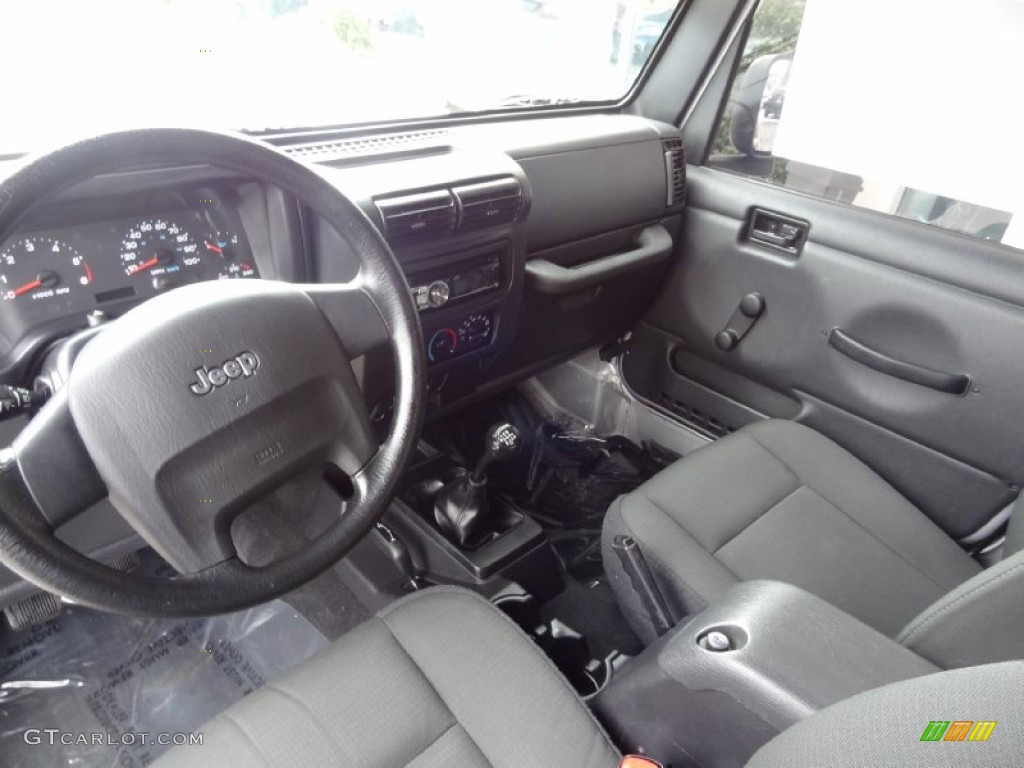 Dark Slate Gray Interior 2006 Jeep Wrangler Sport 4x4 Photo #77163500
