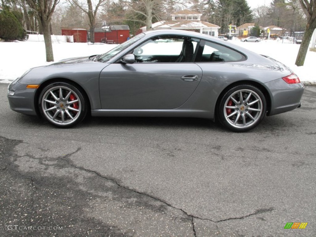 Seal Grey Metallic 2005 Porsche 911 Carrera Coupe Exterior Photo #77163521