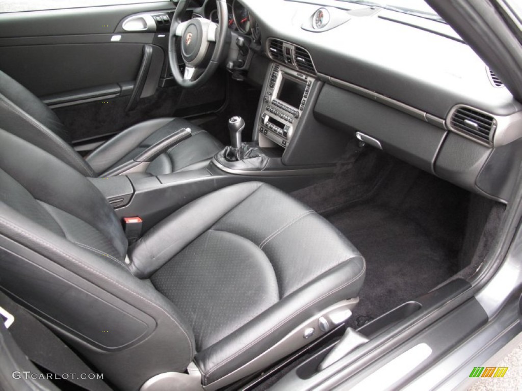 Black Interior 2005 Porsche 911 Carrera Coupe Photo #77163578