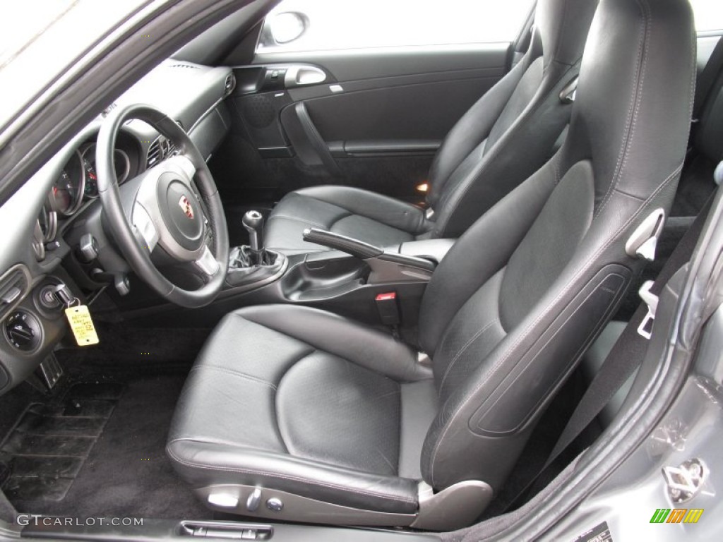 Black Interior 2005 Porsche 911 Carrera Coupe Photo #77163605