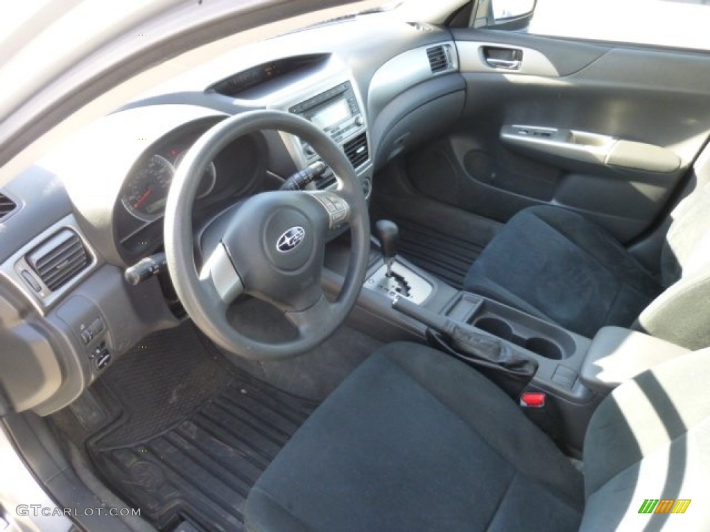 Carbon Black Interior 2008 Subaru Impreza 2.5i Wagon Photo #77164559
