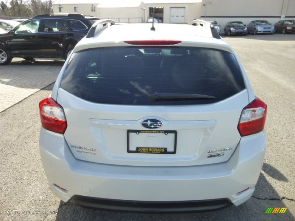 2012 Impreza 2.0i Sport Premium 5 Door - Satin White Pearl / Ivory photo #10