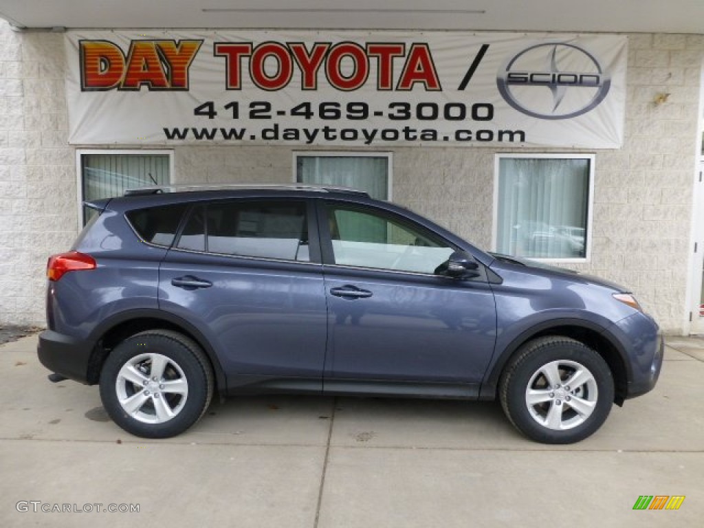 2013 RAV4 XLE AWD - Shoreline Blue Pearl / Beige photo #1