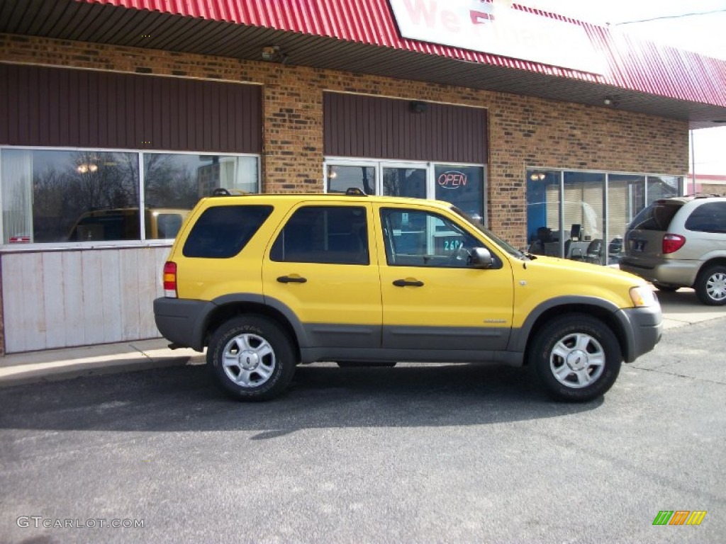 2002 Escape XLT V6 4WD - Chrome Yellow / Medium Parchment photo #2