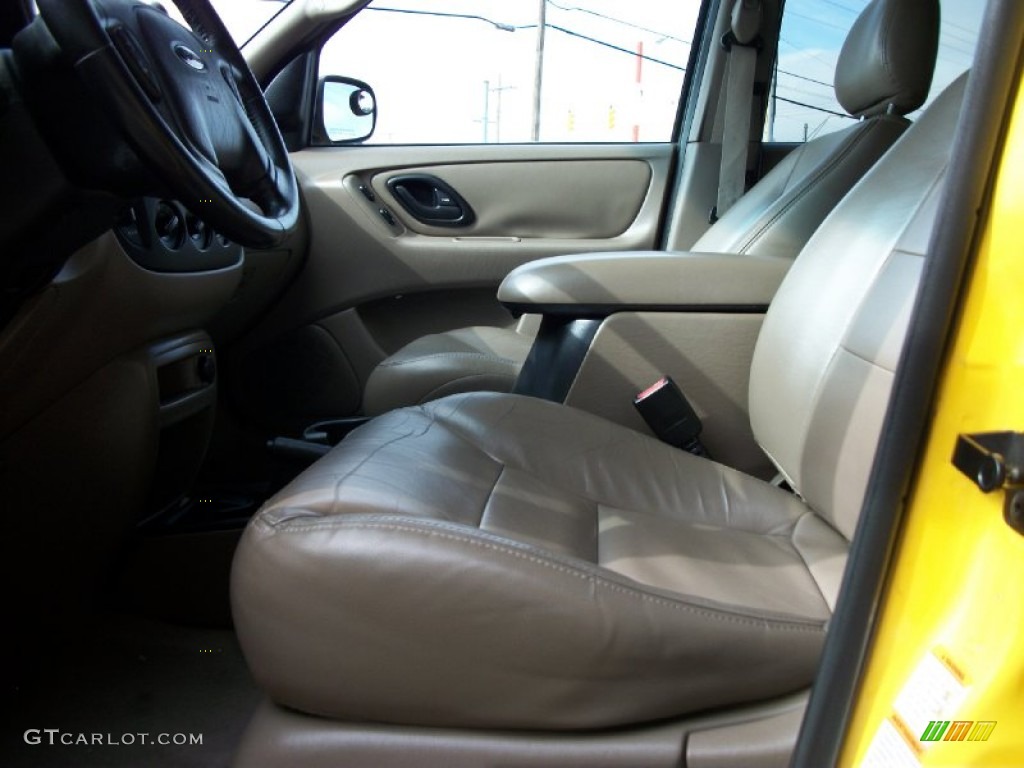 2002 Escape XLT V6 4WD - Chrome Yellow / Medium Parchment photo #5