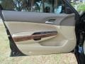 Ivory 2008 Honda Accord EX-L Sedan Door Panel