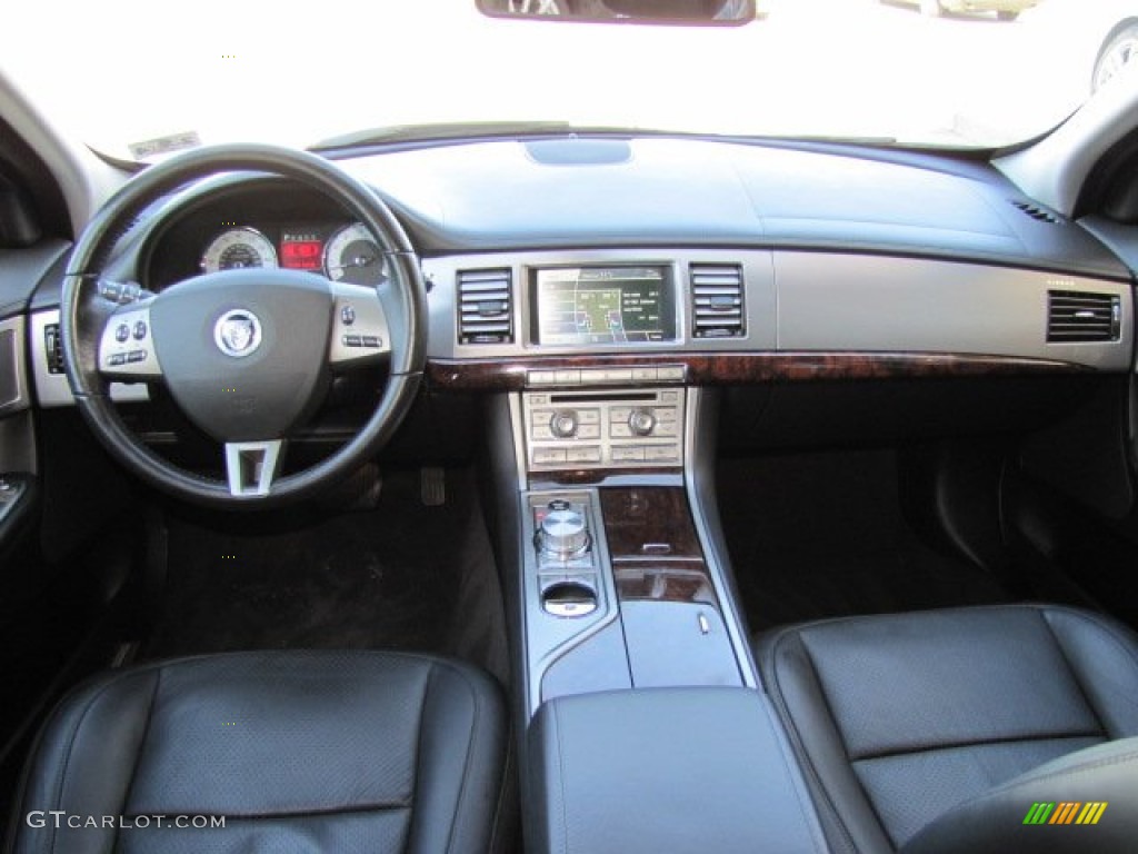 2010 Jaguar XF Premium Sport Sedan Warm Charcoal Dashboard Photo #77167619