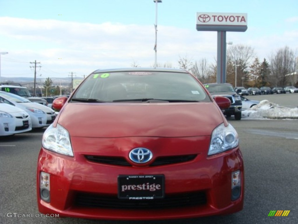 2010 Prius Hybrid IV - Barcelona Red Metallic / Bisque photo #2