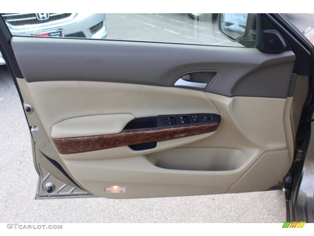 2010 Honda Accord EX-L Sedan Ivory Door Panel Photo #77169695