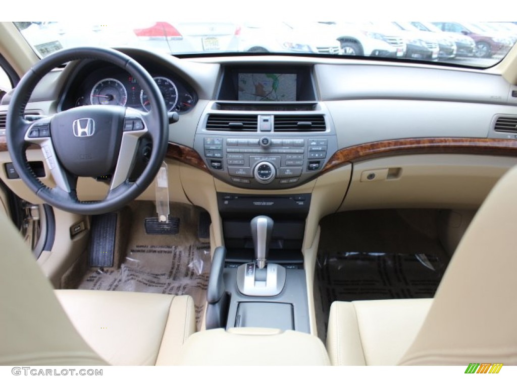 2010 Honda Accord EX-L Sedan Ivory Dashboard Photo #77169773