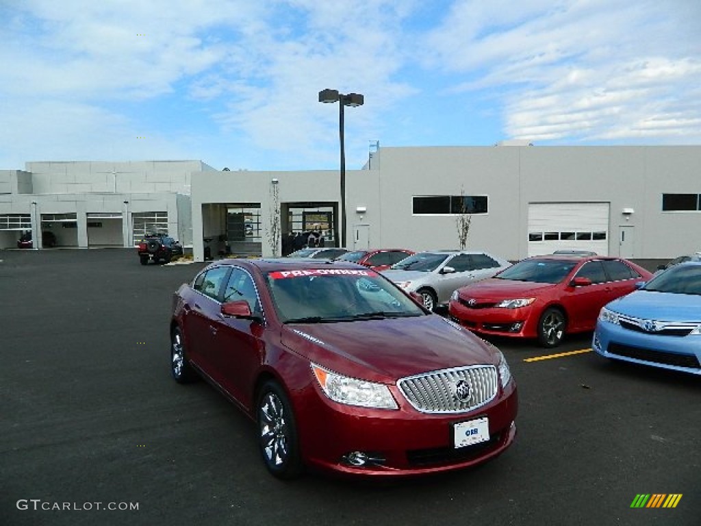 2010 LaCrosse CXS - Red Jewel Tintcoat / Cocoa/Light Cashmere photo #1