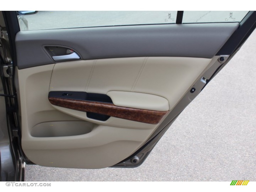 2010 Honda Accord EX-L Sedan Ivory Door Panel Photo #77169952