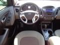Taupe 2013 Hyundai Tucson GLS Dashboard