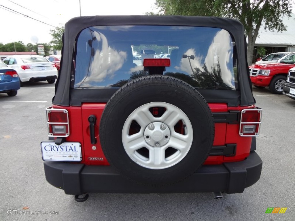 2011 Wrangler Sport 4x4 - Flame Red / Black photo #7