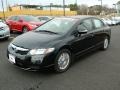 Crystal Black Pearl - Civic Hybrid Sedan Photo No. 7