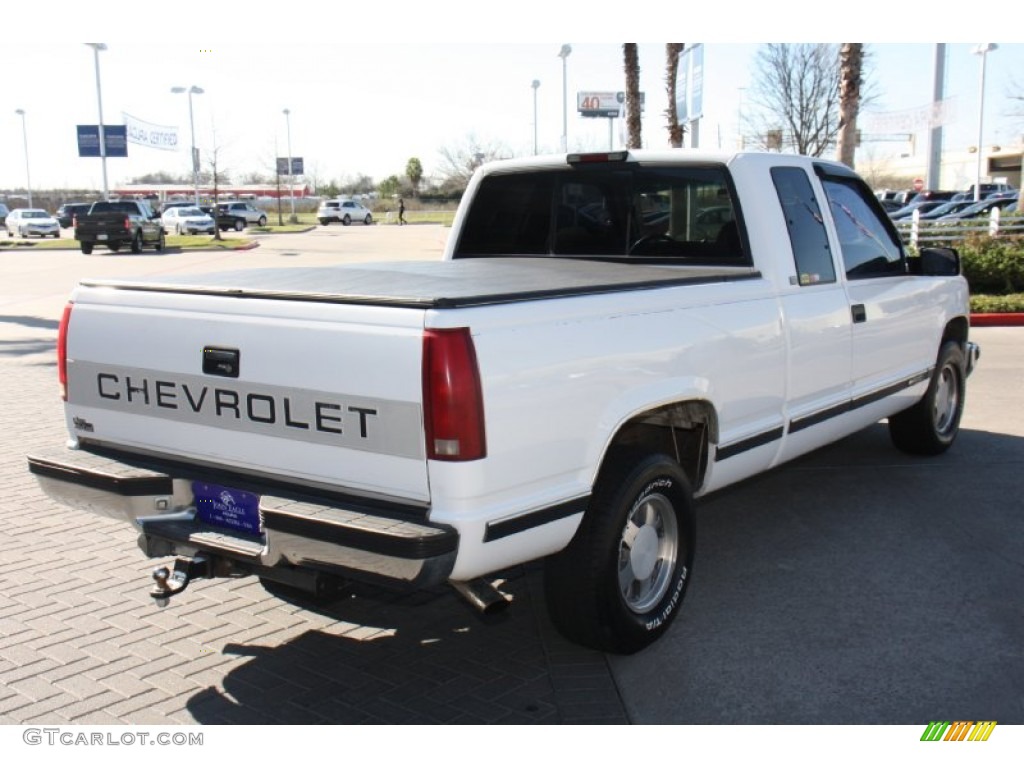 1997 C/K C1500 Silverado Extended Cab - Olympic White / Medium Dark Pewter photo #8
