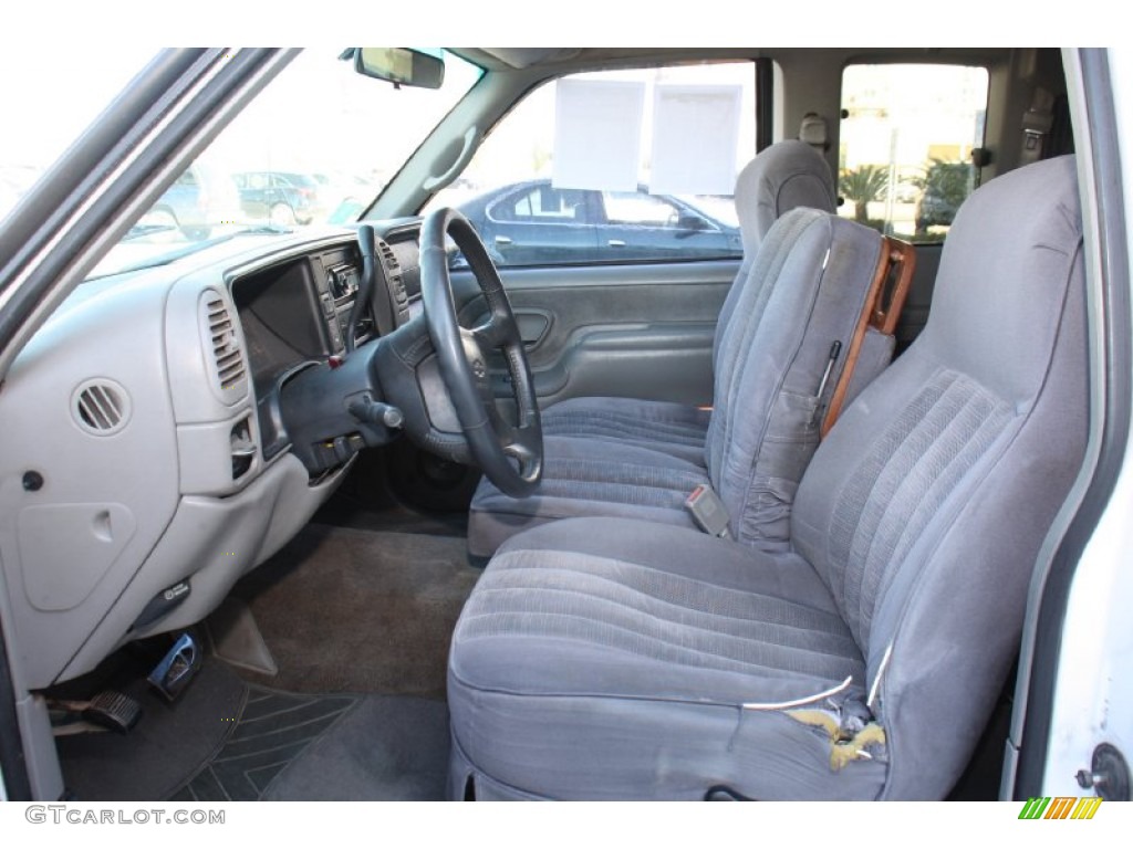 1997 C/K C1500 Silverado Extended Cab - Olympic White / Medium Dark Pewter photo #11