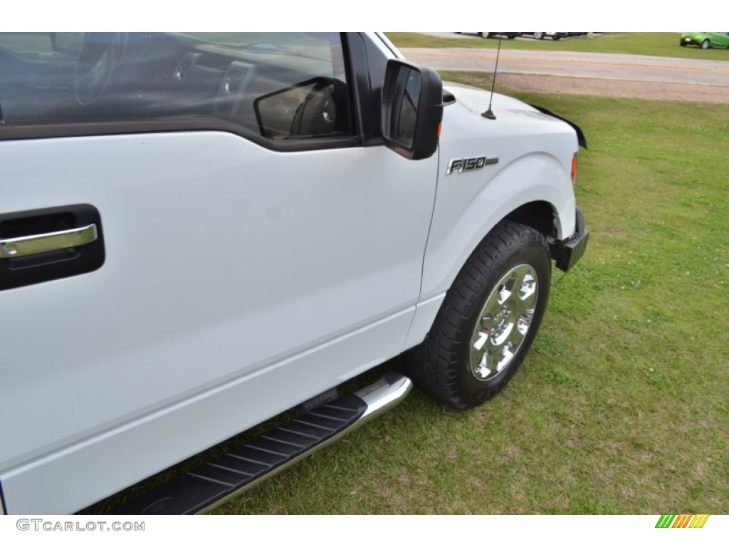 2010 F150 XLT SuperCab 4x4 - Oxford White / Tan photo #10