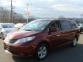 2011 Salsa Red Pearl Toyota Sienna LE  photo #3