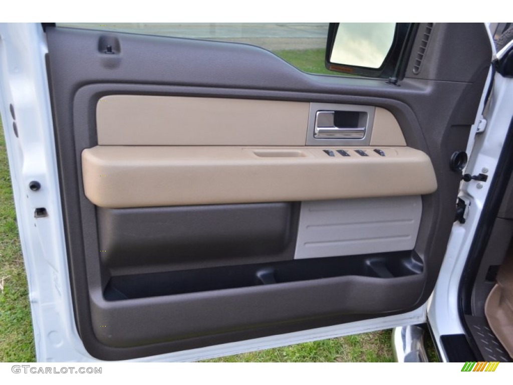 2010 F150 XLT SuperCab 4x4 - Oxford White / Tan photo #15