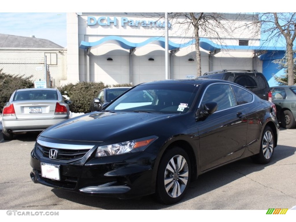 2011 Accord EX Coupe - Crystal Black Pearl / Black photo #1