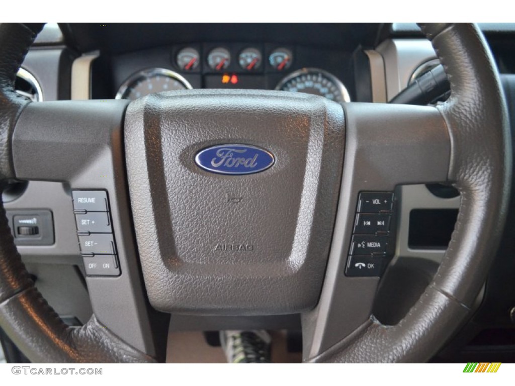 2010 F150 XLT SuperCab 4x4 - Oxford White / Tan photo #20