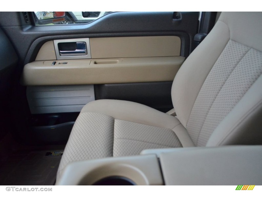 2010 F150 XLT SuperCab 4x4 - Oxford White / Tan photo #26