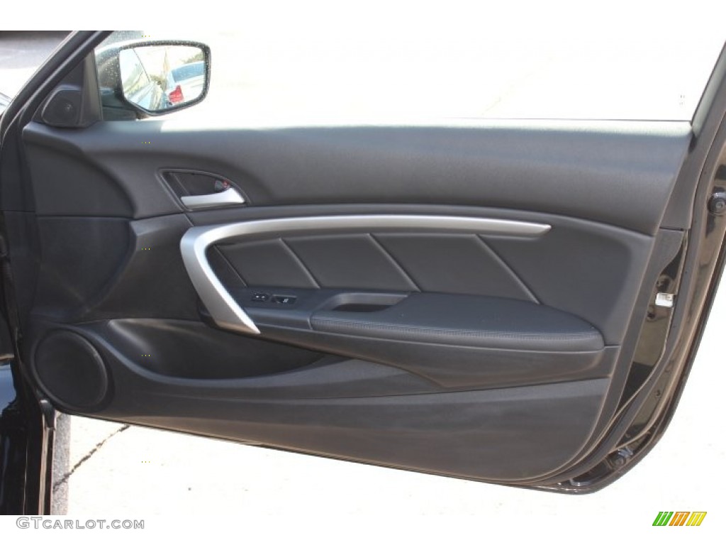 2011 Honda Accord EX Coupe Black Door Panel Photo #77173634