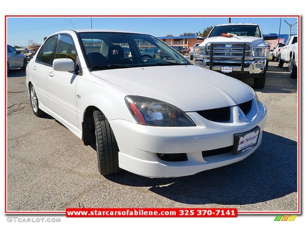 2004 Lancer RALLIART - Innsbruck White / Black/Red photo #9