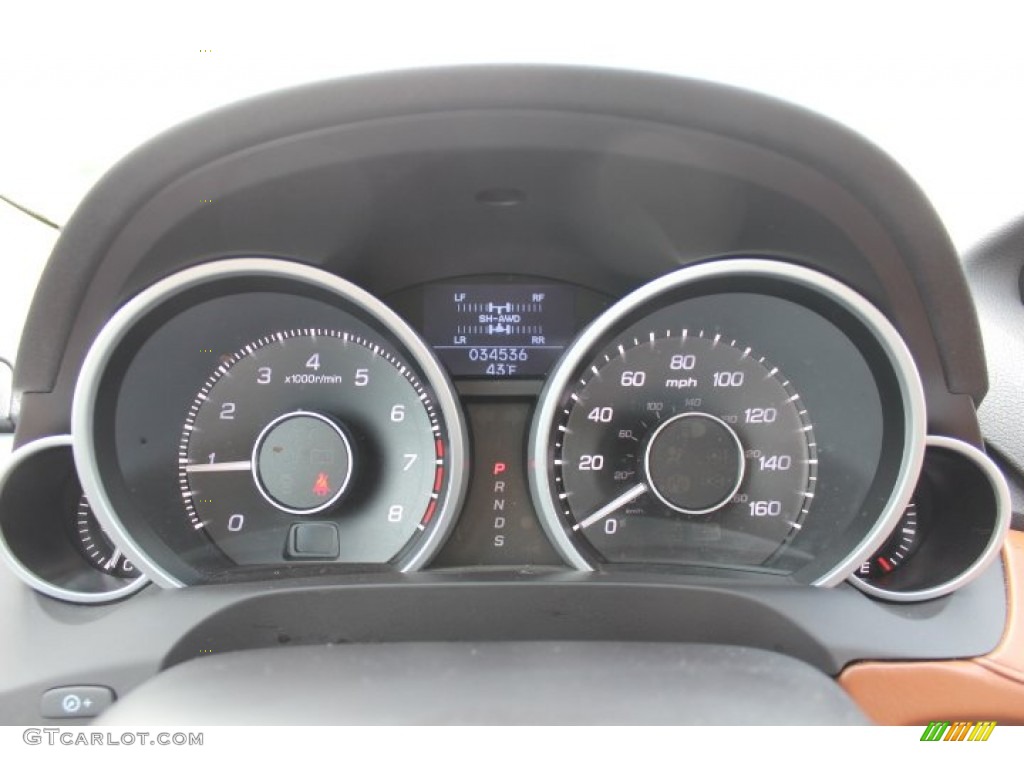 2011 Acura ZDX Technology SH-AWD Gauges Photos