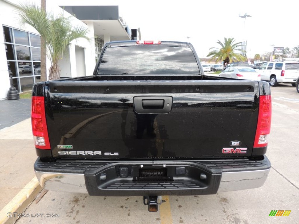 2010 Sierra 1500 SLE Crew Cab - Onyx Black / Ebony photo #3