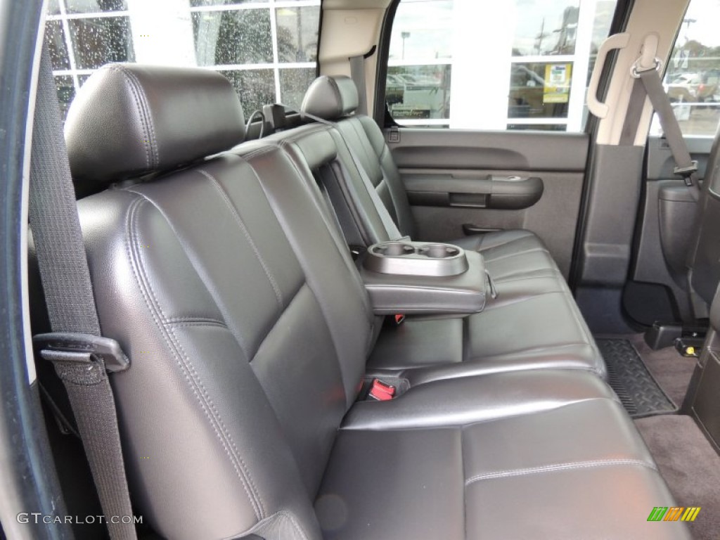 Ebony Interior 2010 GMC Sierra 1500 SLE Crew Cab Photo #77175174