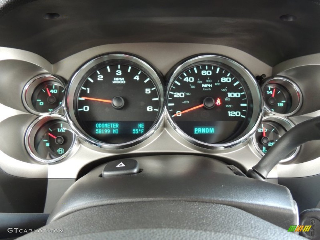 2010 GMC Sierra 1500 SLE Crew Cab Gauges Photo #77175342