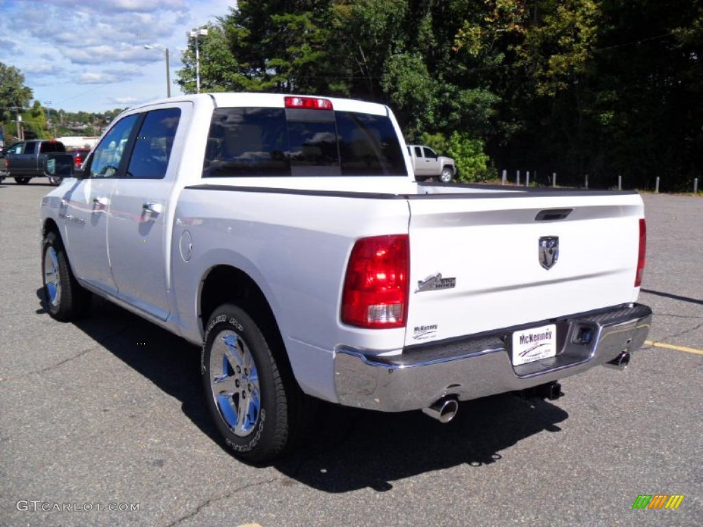 2011 Ram 1500 SLT Crew Cab - Bright White / Light Pebble Beige/Bark Brown photo #2