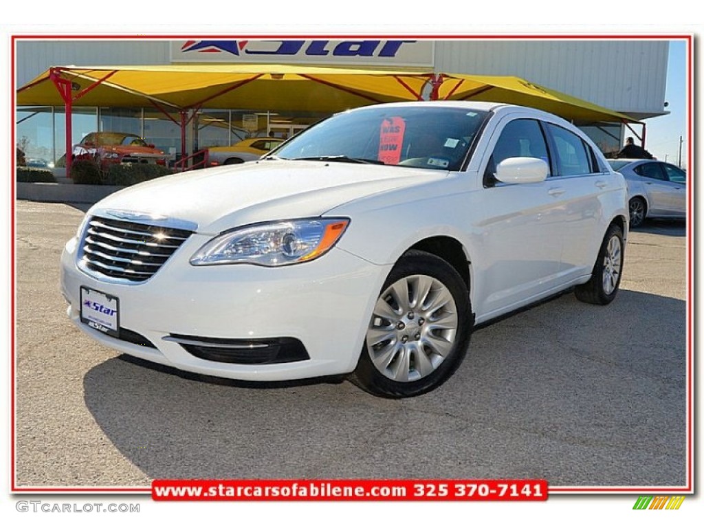 2012 200 LX Sedan - Bright White / Black photo #1