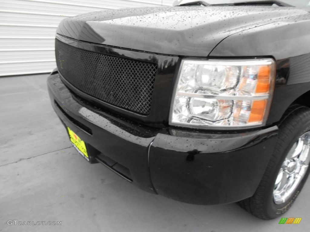 2009 Silverado 1500 LT Extended Cab - Black / Light Cashmere photo #11