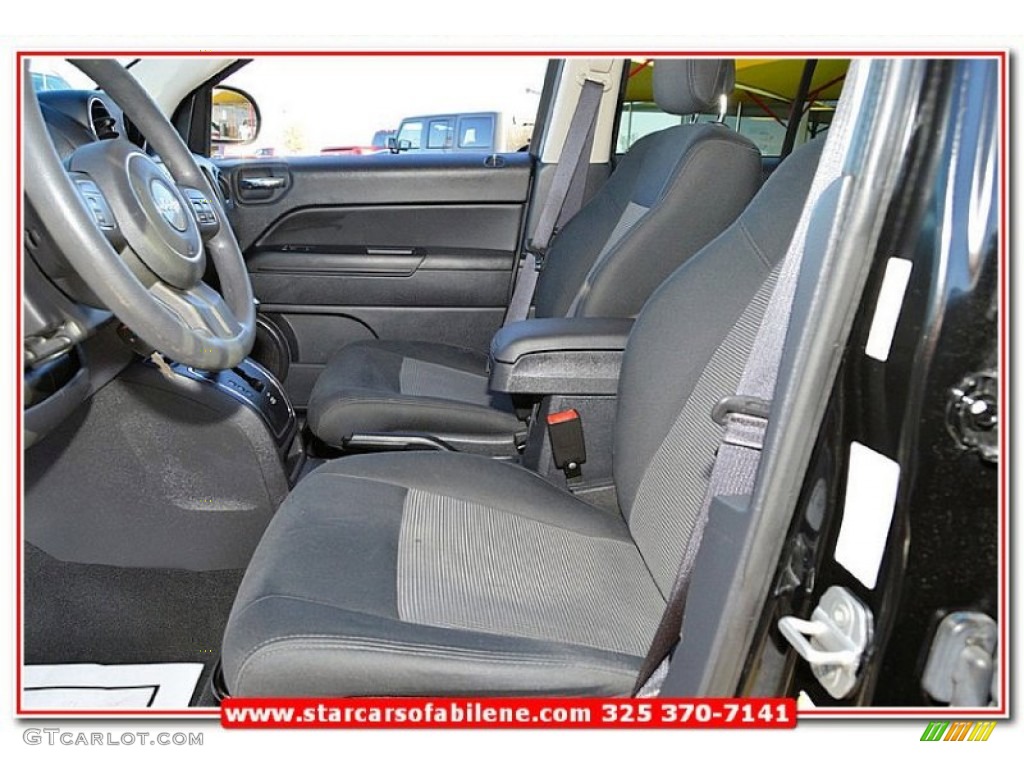 2012 Compass Sport - Black / Dark Slate Gray photo #12