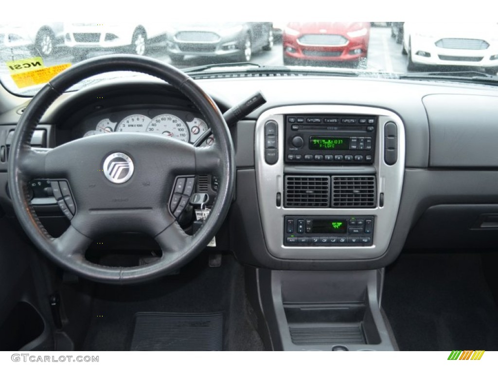 2005 Mercury Mountaineer V6 Premier Midnight Grey Dashboard Photo #77176896