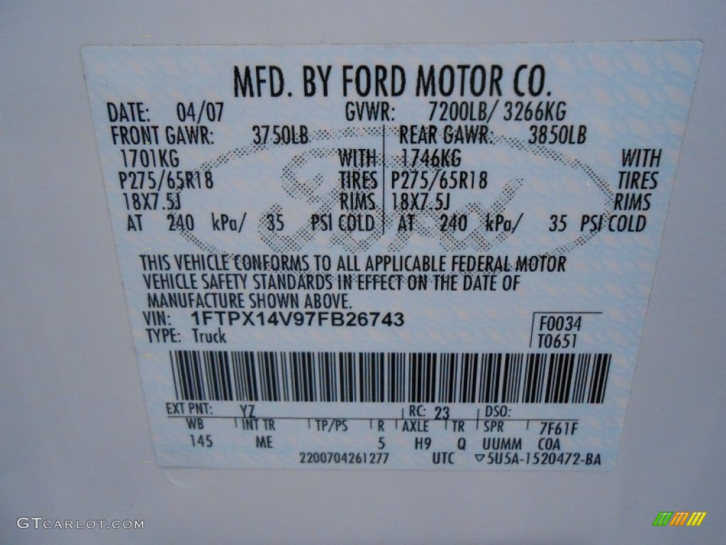 2007 Ford F150 XLT SuperCab 4x4 Parts Photos