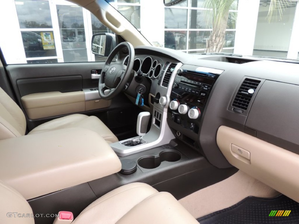 Beige Interior 2008 Toyota Tundra Limited Double Cab Photo #77177708