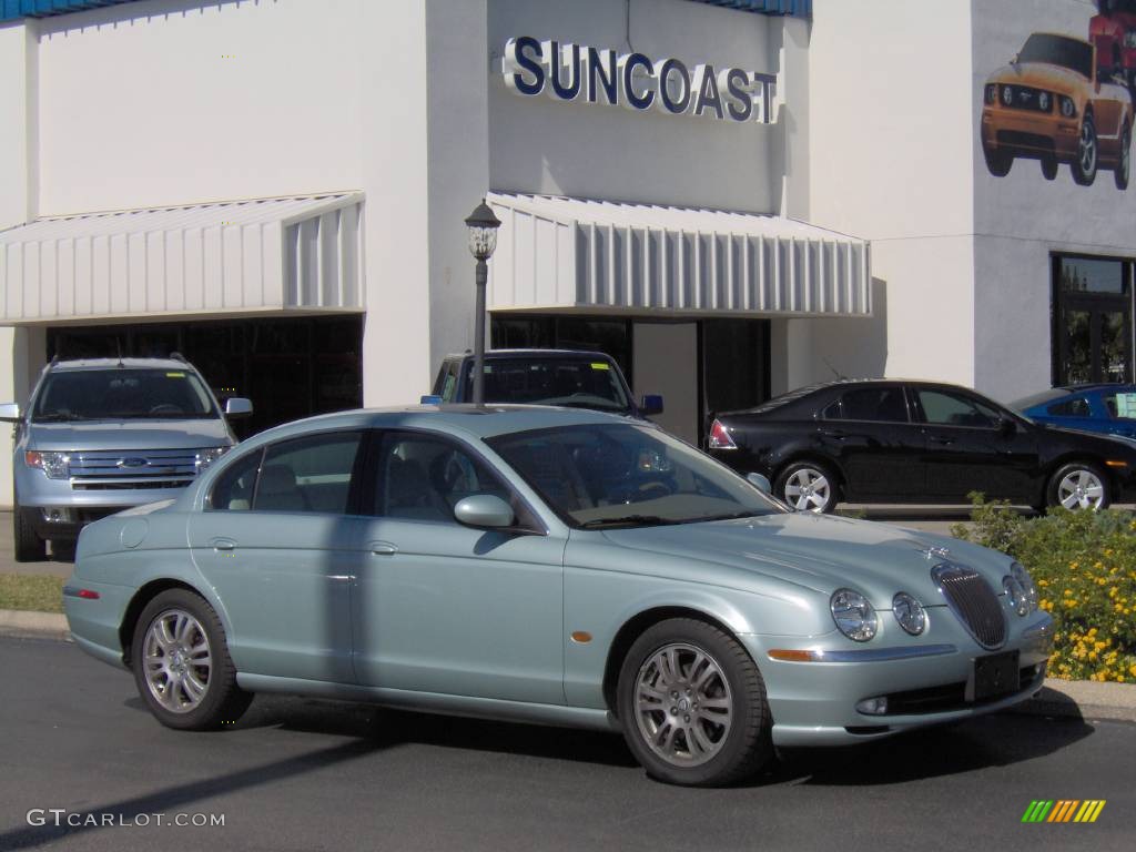 2003 S-Type 4.2 - Seafrost Metallic / Sand photo #1