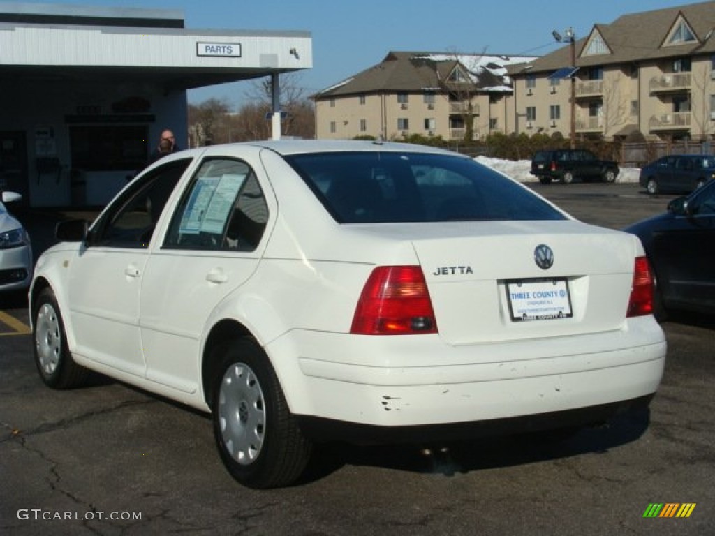 1999 Jetta GL Sedan - Cool White / Black photo #4