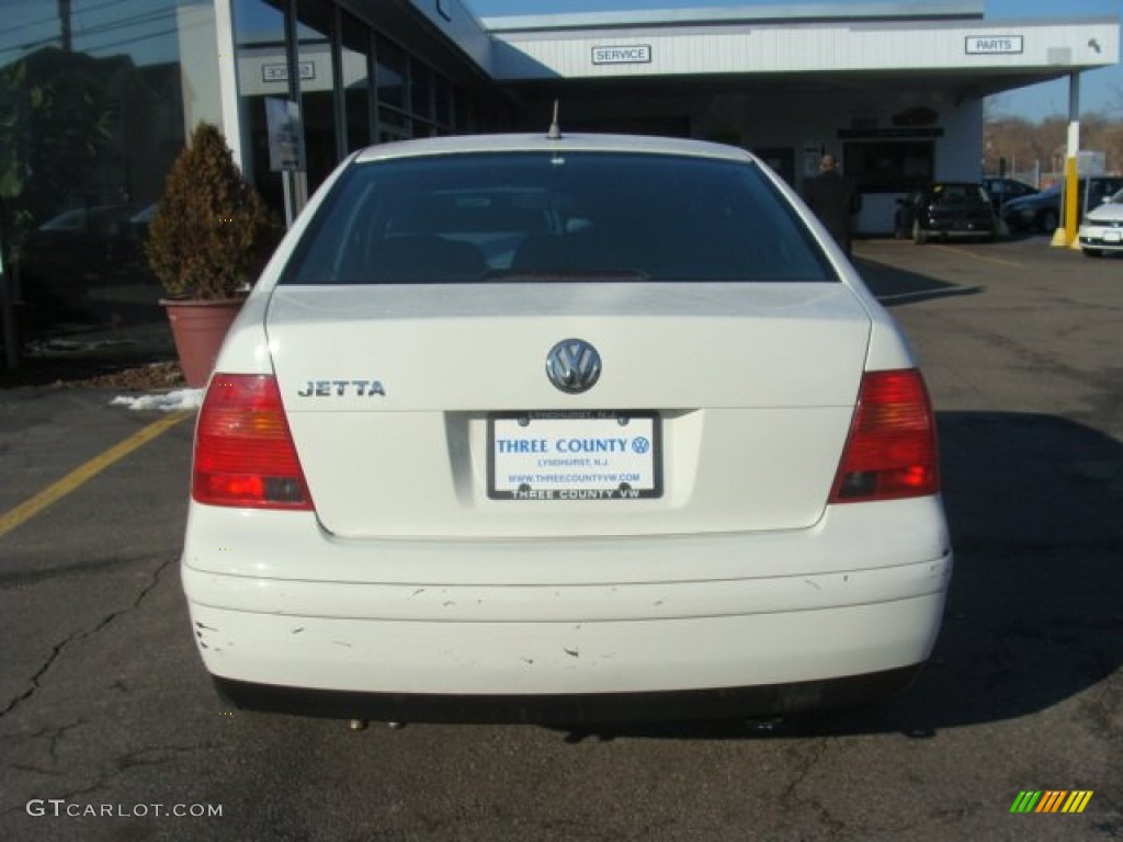 1999 Jetta GL Sedan - Cool White / Black photo #5