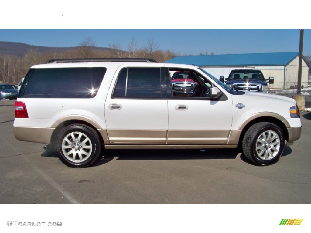 White Platinum Tri-Coat 2011 Ford Expedition EL King Ranch 4x4 Exterior Photo #77180811