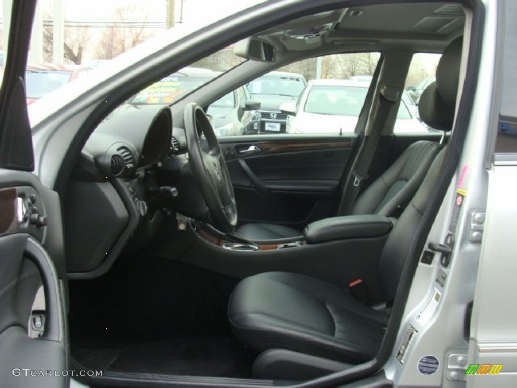 Black Interior 2007 Mercedes-Benz C 280 4Matic Luxury Photo #77180969