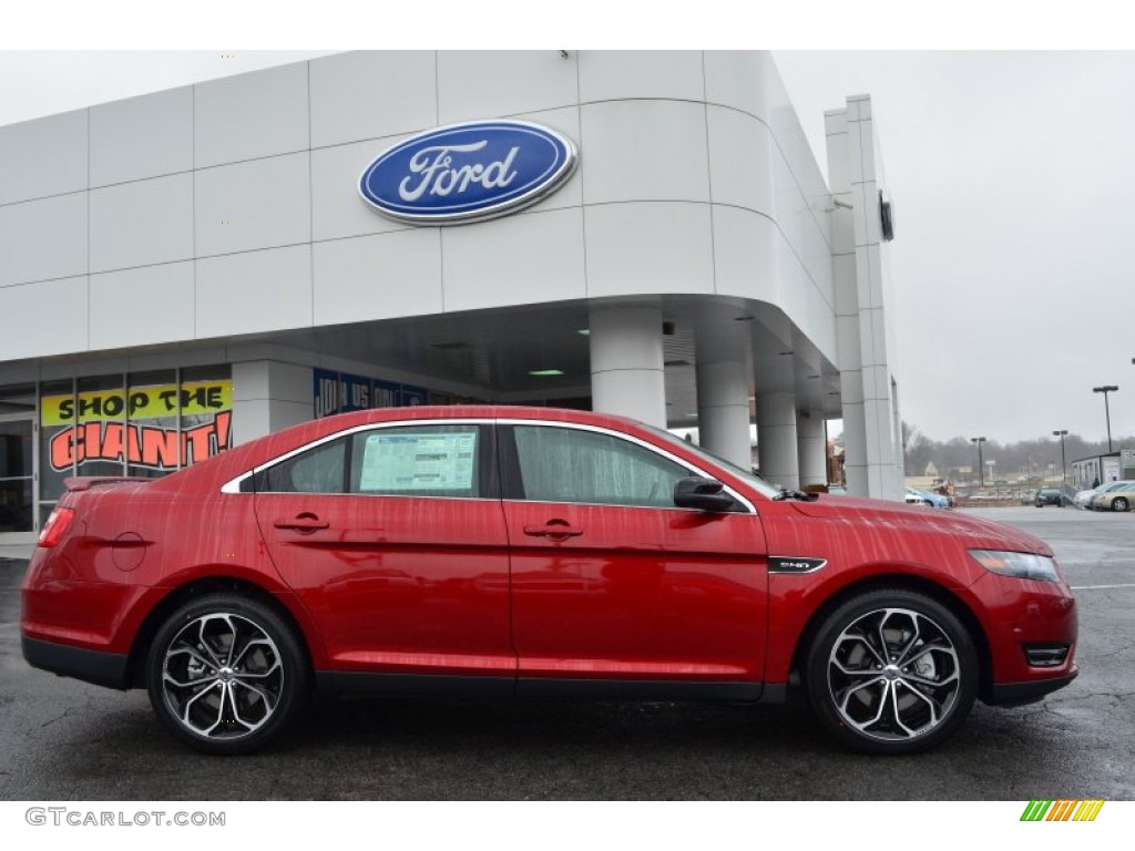 Ruby Red Metallic 2013 Ford Taurus SHO AWD Exterior Photo #77181815
