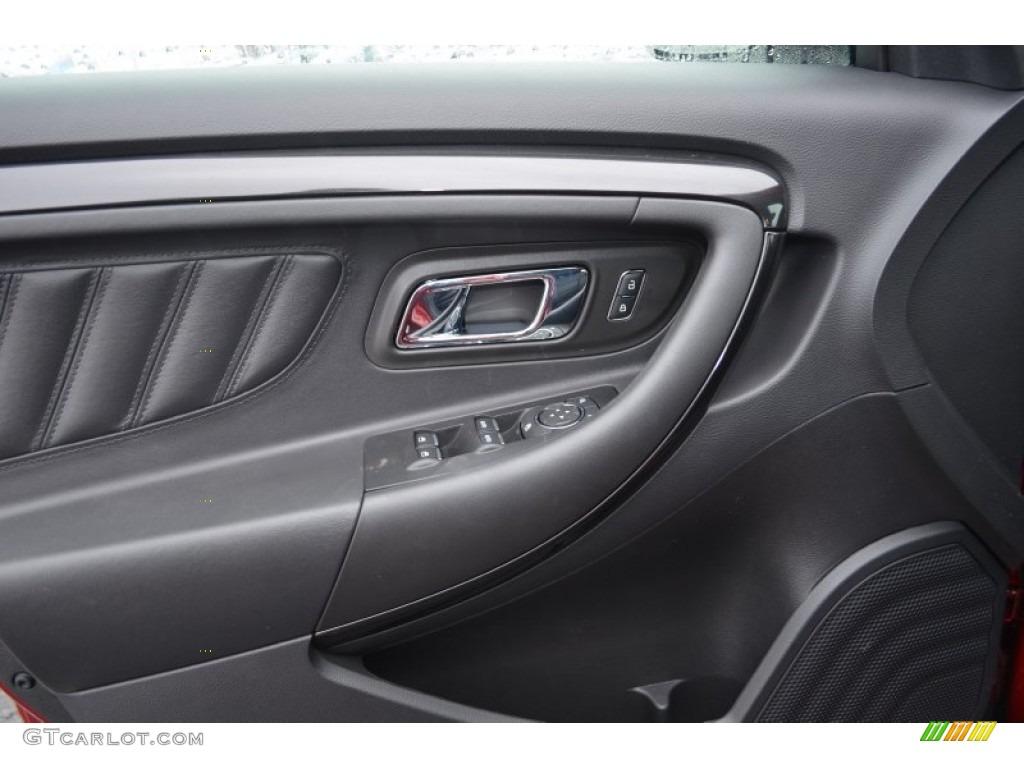 2013 Taurus SHO AWD - Ruby Red Metallic / SHO Charcoal Black Leather photo #8