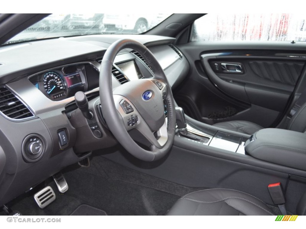 2013 Taurus SHO AWD - Ruby Red Metallic / SHO Charcoal Black Leather photo #11