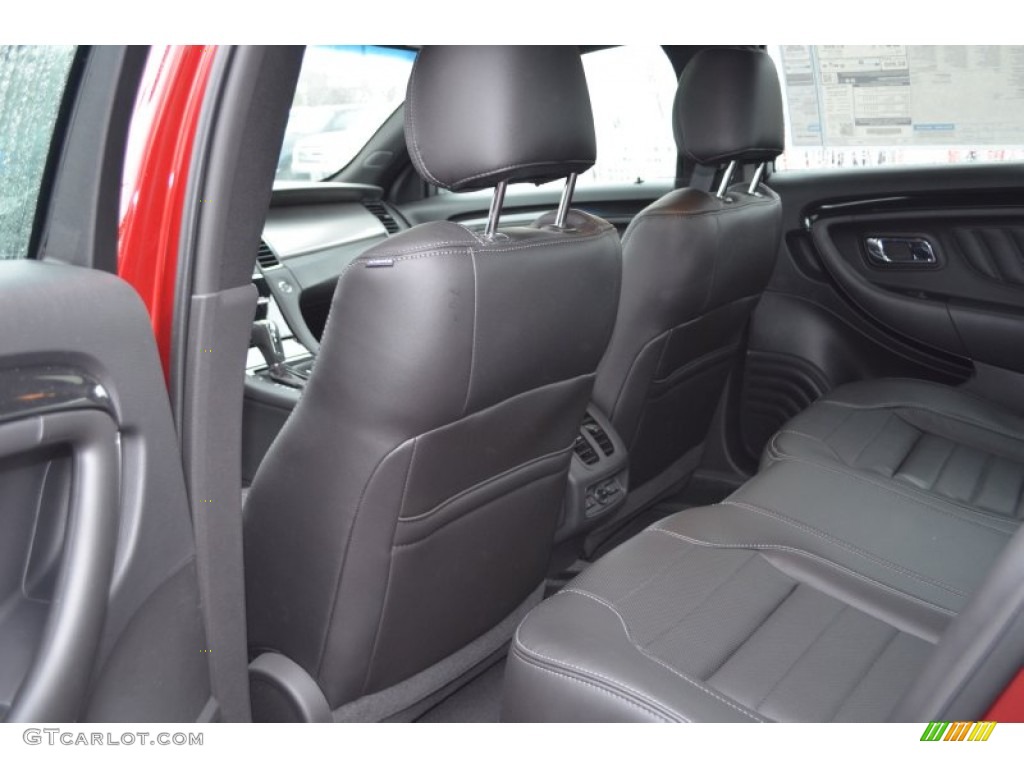 2013 Taurus SHO AWD - Ruby Red Metallic / SHO Charcoal Black Leather photo #12