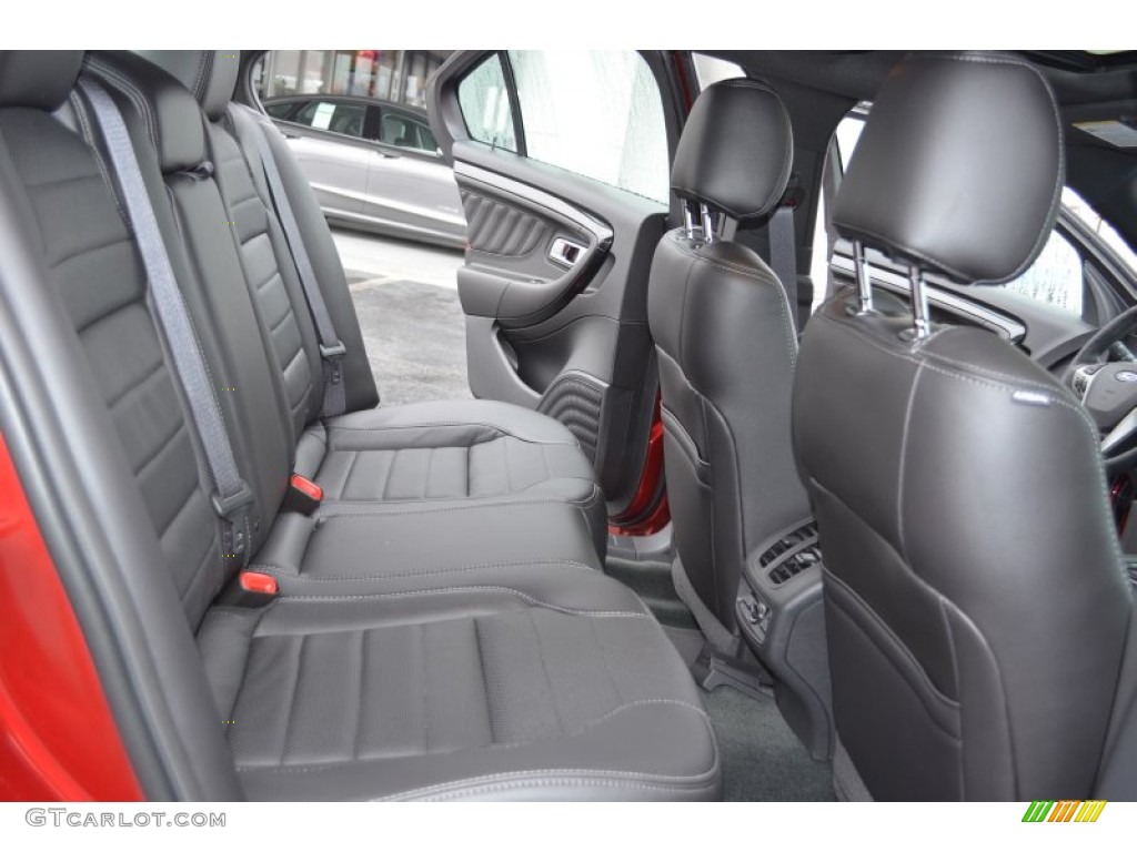 2013 Taurus SHO AWD - Ruby Red Metallic / SHO Charcoal Black Leather photo #14